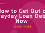 The cover of how to get out of payday loan debt now