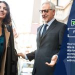 A man and woman shaking hands in front of a car representing fast auto loans